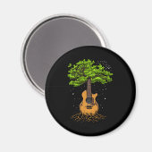 Aimant Guitare Acoustique Arbre De Vie (Recto/Verso)
