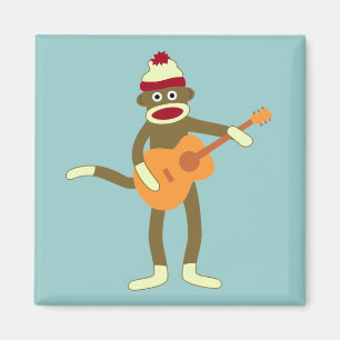 Aimant Guitare acoustique de singe-Sock
