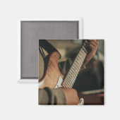 Aimant Guitare acoustique mignonne (Recto/Verso)