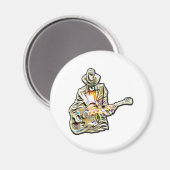 Aimant Guitare Blues Mann (Recto/Verso)