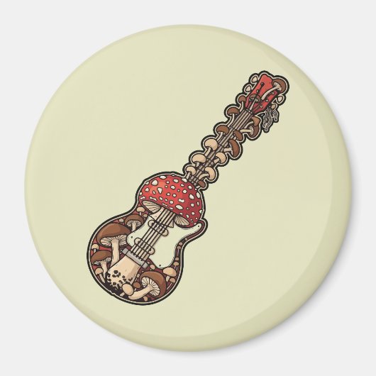 Aimant Guitare Champignon (Devant)
