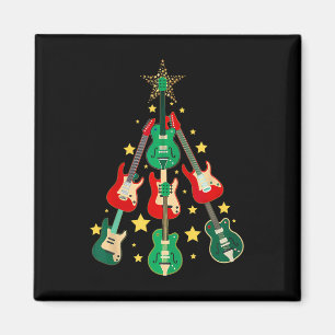 Aimant Guitare cool Noël Arbre Guitare Noël