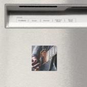 Aimant Guitare de basse cool (In Situ (Lave-vaisselle))