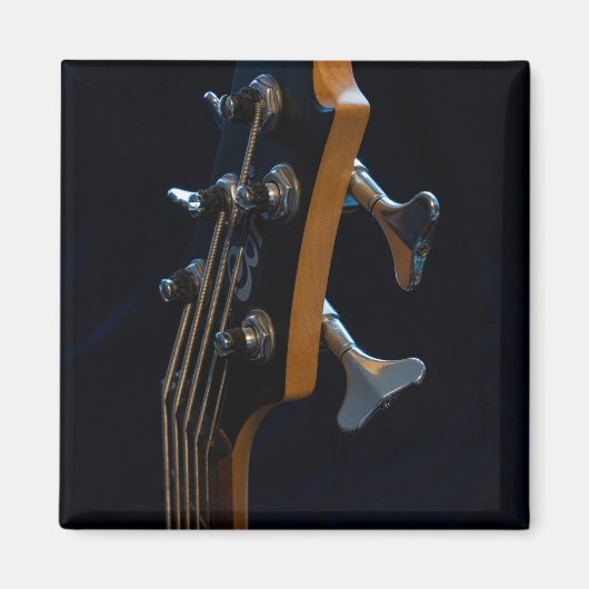 Aimant Guitare de basse cool (Devant)