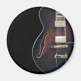 Aimant Guitare Électrique Sur Fond Noir