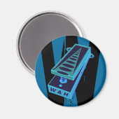 Aimant Guitare électrique Wah Wah Pedal Blue (Recto/Verso)