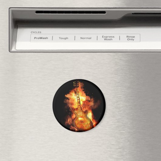 Aimant Guitare en feu (In Situ (Lave-vaisselle))