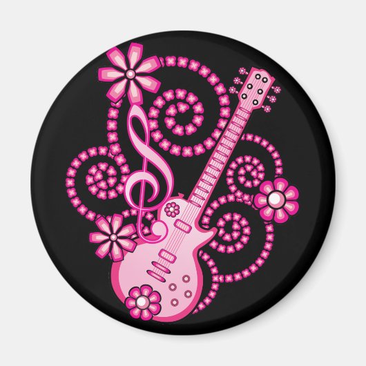Aimant Guitare Girlie (Devant)