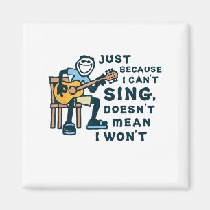Aimant Guitare Lover juste parce que je ne peux pas chant
