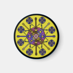Aimant Guitare Mandala