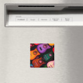 Aimant Guitares colorées (In Situ (Lave-vaisselle))