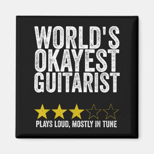 Aimant Guitariste moyennement doué du monde joue fort en