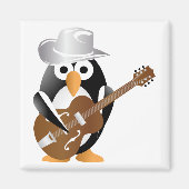 Aimant Guitariste pingouin (Devant)