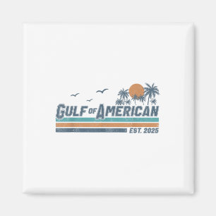 Aimant Gulf Of Us America Est 2025 Retro Vintage Beach Me