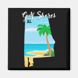 Aimant Gulf Shores Al Vintage Orange Beach Alabyma Voyage