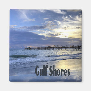 Aimant Gulf Shores Alabama Beach Sunrise Pier