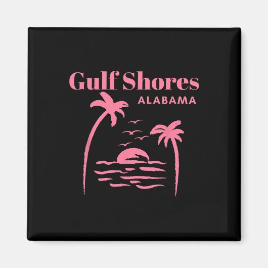 Aimant Gulf Shores Alabama Filles de vacances (Devant)