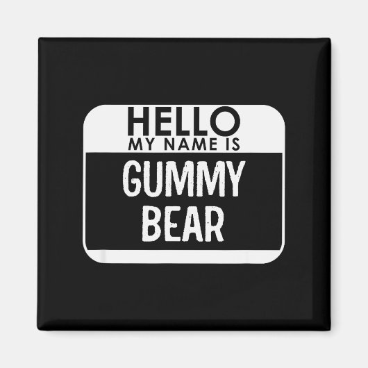Aimant Gummy Bear Costume Funny Easy Last Minute Hallowee (Devant)