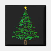 Aimant Guns Christmas Tree - Xmas Gift For Guns Lover (Devant)