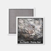 Aimant Guru Rinpoché Empreinte Main, Grotte Pharping - Né (Recto/Verso)