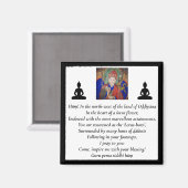 Aimant Guru Rinpoché & Prière Sept Lignes /Padmasambhava (Recto/Verso)