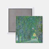 Aimant Gustav Klimt - Avenue dans le parc Schloss Kammer (Recto/Verso)