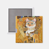 Aimant Gustav Klimt Chat en or sponet (Recto/Verso)
