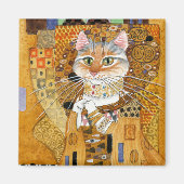 Aimant Gustav Klimt Chat en or sponet (Devant)