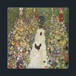 Aimant Gustav Klimt - Chemin du jardin avec poulets<br><div class="desc">Chemin de jardin avec poulets - Gustav Klimt,  Huile sur toile,  1916</div>