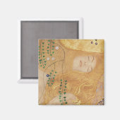Aimant Gustav Klimt | Détail des serpents d'eau I (Recto/Verso)