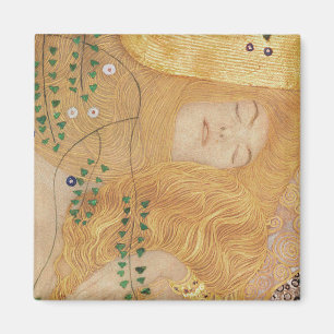 Aimant Gustav Klimt Détail des serpents d'eau I