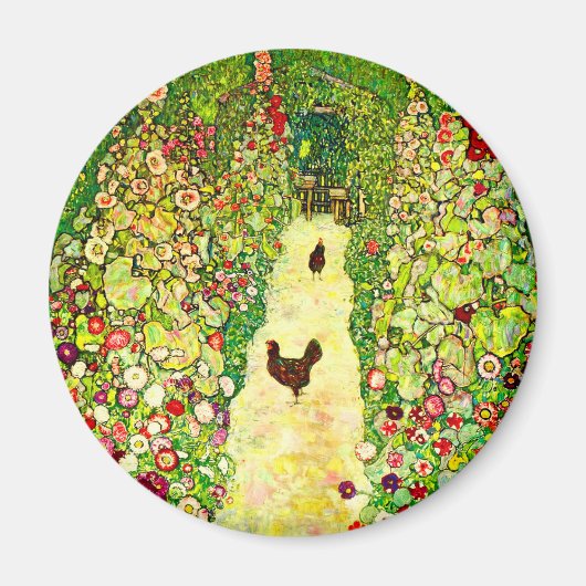 Aimant Gustav Klimt Garden with Chickens (Devant)