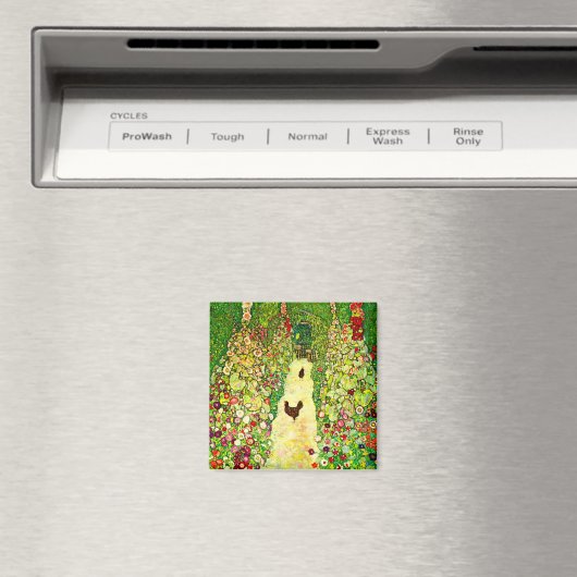 Aimant Gustav Klimt Garden with Chickens (In Situ (Lave-vaisselle))