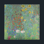Aimant Gustav Klimt - Jardin de campagne avec tournesols<br><div class="desc">Jardin de campagne avec des tournesols / Jardin de ferme avec des tournesols - Gustav Klimt en 1905-1906</div>