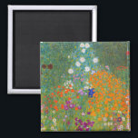 Aimant Gustav Klimt - Jardin des fleurs<br><div class="desc">Jardin aux fleurs - Gustav Klimt en 1905-1907</div>