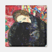 Aimant Gustav Klimt - Lady avec Muff (Devant)