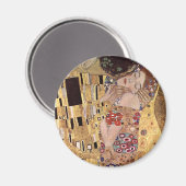 Aimant Gustav Klimt ~ Le baiser (Recto/Verso)