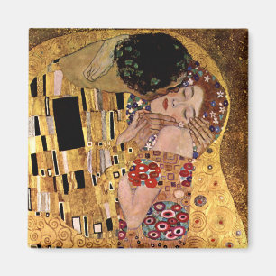 Aimant Gustav Klimt : Le baiser (détail)