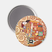 Aimant Gustav Klimt - L'Embrace - Peinture d'Art (Recto/Verso)