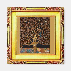 Aimant Gustav Klimt - Sous l'arbre de la vie