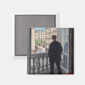 Aimant Gustave Caillebotte - Homme à la fenêtre (Recto/Verso)