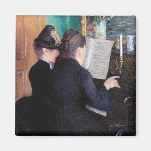 Aimant Gustave Caillebotte - La Leçon de piano (Devant)