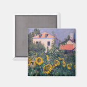 Aimant Gustave Caillebotte - Tournesols, Jardin (Recto/Verso)