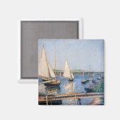 Aimant Gustave Caillebotte - Voiliers à Argenteuil (Recto/Verso)