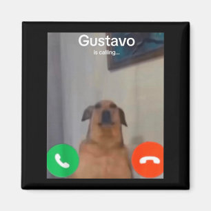 Aimant Gustavo le chien appelle un mème drôle Gen Z Alpha