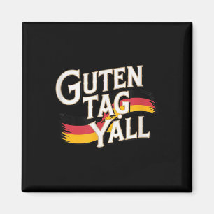 Aimant Guten Tag Yall Allemand Drapeau drôle