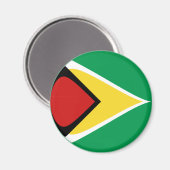 Aimant Guyana Fisheye Drapeau (Recto/Verso)