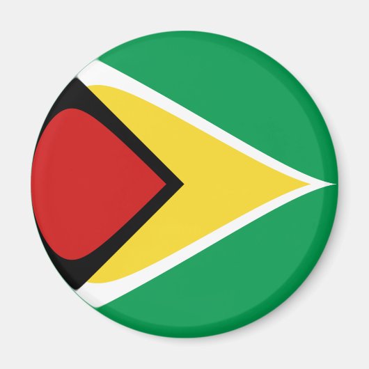 Aimant Guyana Fisheye Drapeau (Devant)
