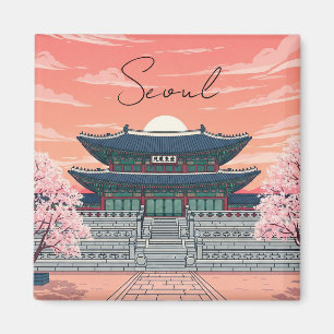 Aimant Gyeongbokgung à Séoul Corée du Sud
