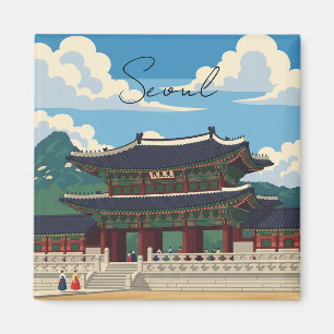 Aimant Gyeongbokgung à Séoul Corée du Sud